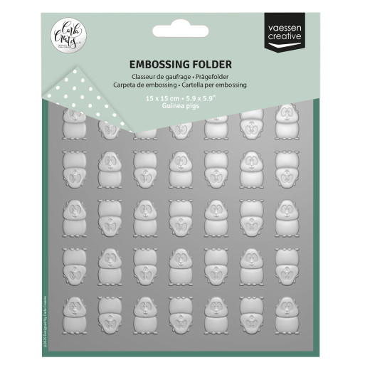 Vaessen Creative Embossing Folder - Meerschweinchen