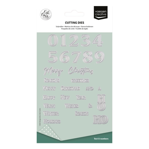 Vaessen Creative - Stanzschablone - Zahlen & Weihnachtsgrüße