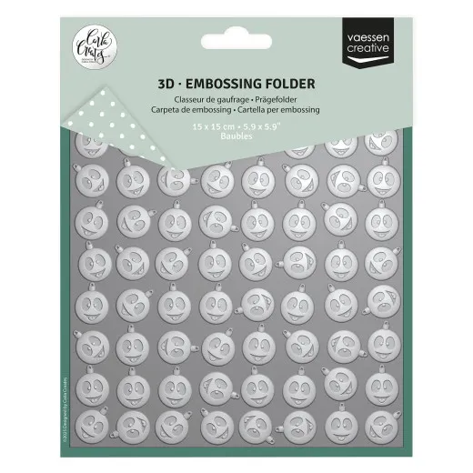 Vaessen Creative - Embossing Folder - Weihnachtskugeln