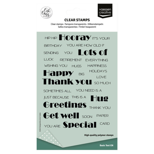 Vaessen Creative - Clear Stamps - Odey's Birthday Party - Englische Texte