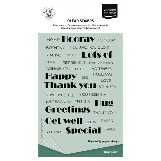 Vaessen Creative - Clear Stamps - Odey's Birthday Party - Englische Texte