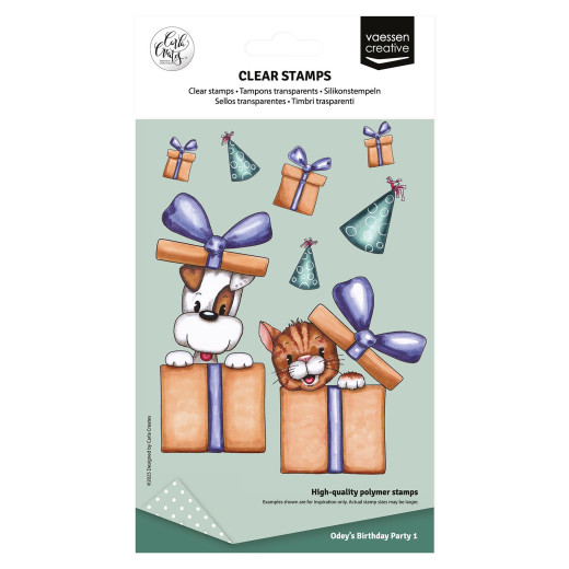 Vaessen Creative - Clear Stamps - Odey's Birthday Party 1
