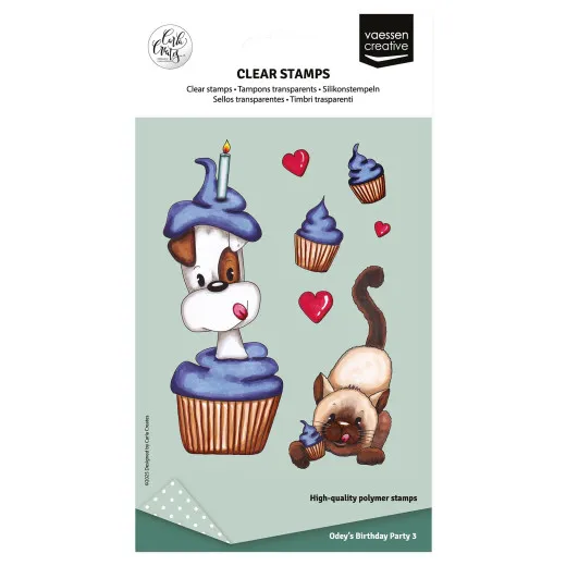 Vaessen Creative - Clear Stamps - Odey's Birthday Party