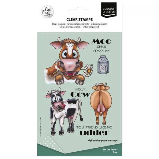 Vaessen Creative - Clear Stamps - Cow on the Farm by Carla Creates