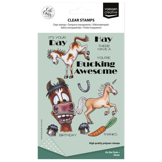 Vaessen Creative - Clear Stamps - Horse on the Farm by Carla Creates