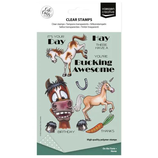 Vaessen Creative - Clear Stamps - Horse on the Farm by Carla Creates