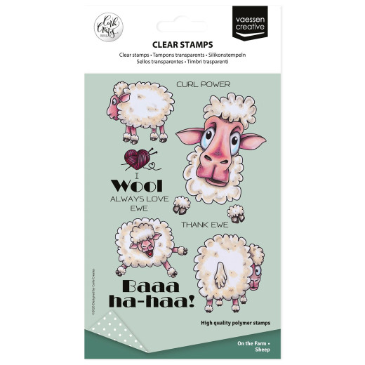 Vaessen Creative - Clear Stamps - Sheep on the Farm by Carla Creates