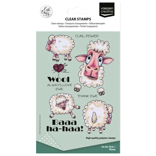Vaessen Creative - Clear Stamps - Sheep on the Farm by Carla Creates