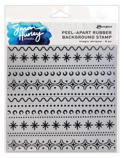 Simon Hurley create. Background Cling Stamps - Magic Stripes