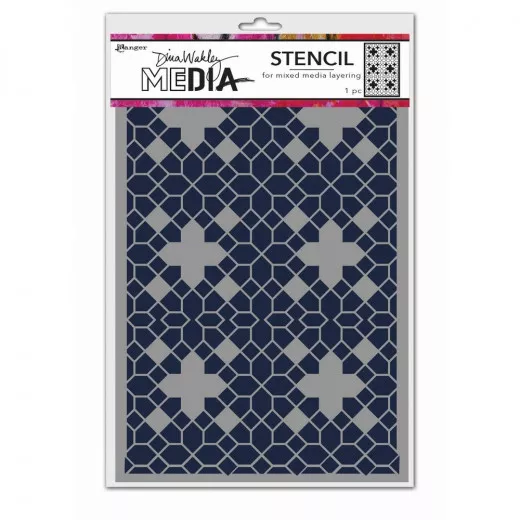 Dina Wakley Media Stencil - Floor Pattern