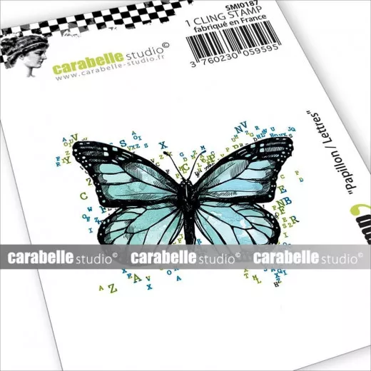 Carabelle Cling Stamps - Papillon / Letters