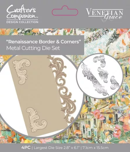 Metal Cutting Die - Natures Garden - Venetian Grace - Renaissance Border & Corners