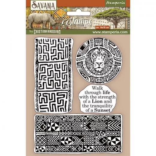 Cling Stamps - Savana Etnical Borders