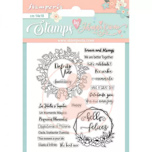 Stamperia Clear Stamps - Celebration frasi