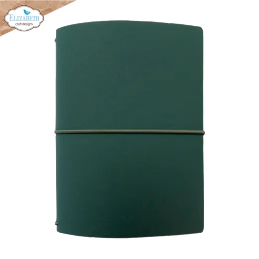 Passport-Format XL-Art-Journal in Petrol/Dusty-Teal mit Gummibandverschluss