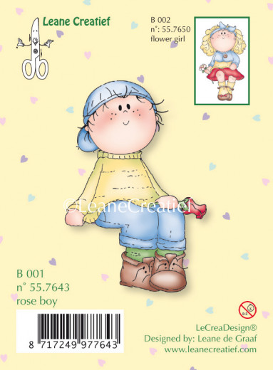 LeCrea Clear Stamps - Bambini Rose Boy