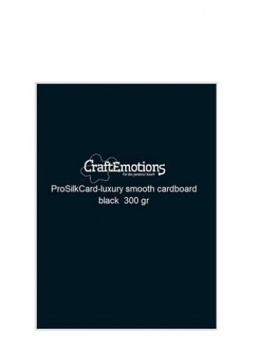 CraftEmotions ProSilkCard - Luxus glatt Karton schwarz