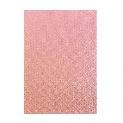 Tonic Studios Embossed Card - Salmon Harlequine