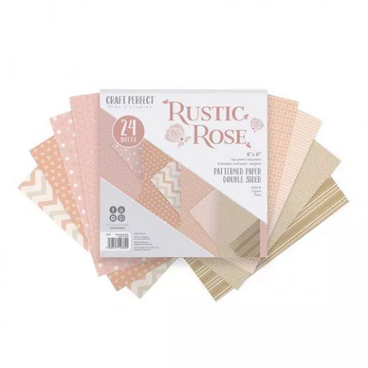 Craft Perfect 6x6 Paper Pack - Rustic Rose