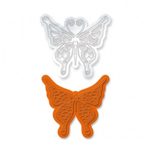 Tonic Studios Die + Stamp set - Rococo butterfly julliet