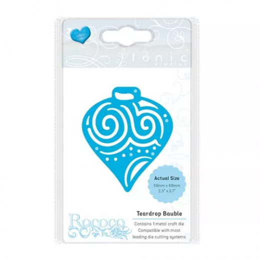 Tonic Studios Die - Rococo petite - teardrop bauble