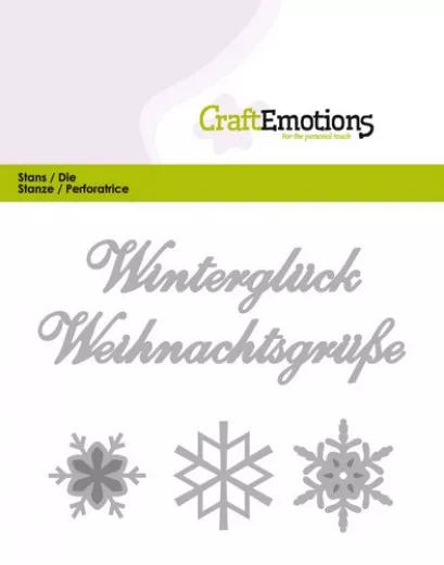 CraftEmotions Die Text - Winterglück (DE)