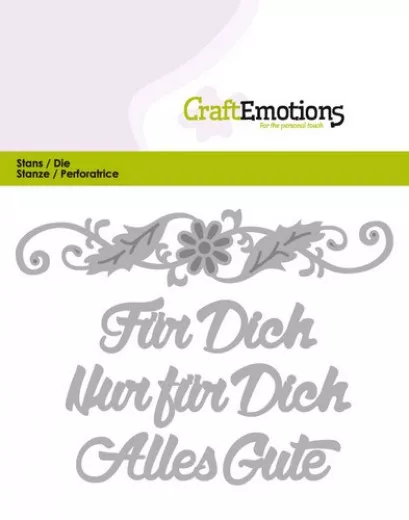 CraftEmotions Die Text - Für dich (DE)