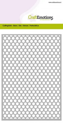 CraftEmotions Die - Cutting Grid - dots rund