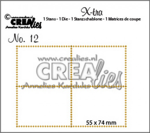 X-tra Fold Open Stanze - Nr. 12 - 4x Briefmarken