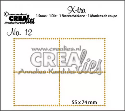 X-tra Fold Open Stanze - Nr. 12 - 4x Briefmarken