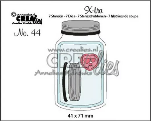 X-tra Fold Open Stanze - Nr. 44 - Glas mit Deckel (mittelgroß)