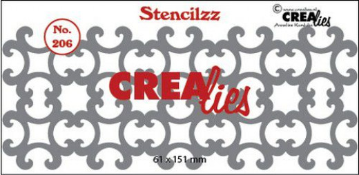 CREAlies Stencilzz - Nr. 206 - ornaments