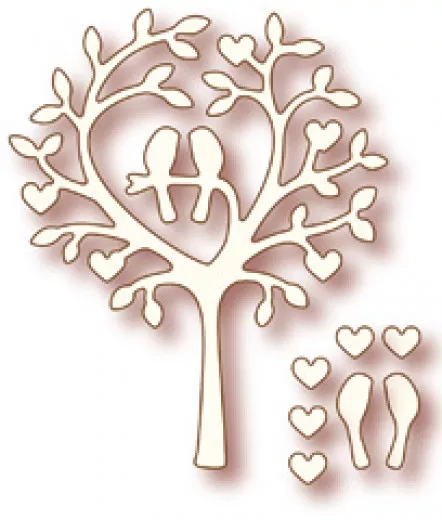 Specialty Die - Love Bird Tree