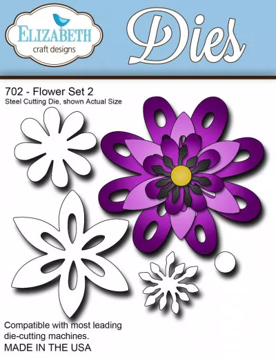 Metal Cutting Die - Flower Set 2