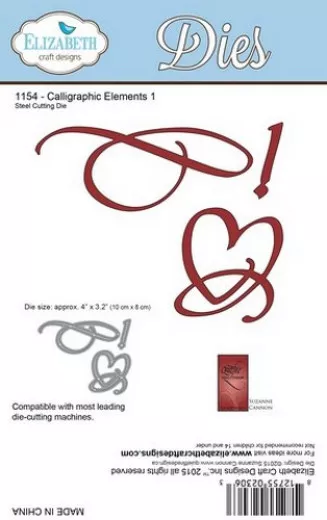 Metal Cutting Die - Calligraphic Elements 1