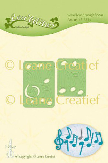 Lea bilitie Präge- + Schneideschablone - Musiknote