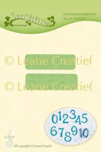 Lea bilitie Präge- + Schneideschablone - Ziffer