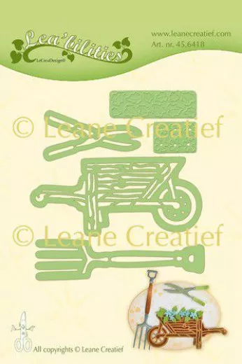 Lea bilitie Präge- + Schneideschablone - Garten Schubkarre