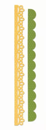 Decorative Strip Die - Eyelet Lace + Scallops