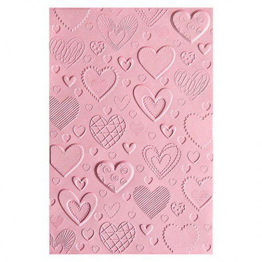 3D Embossing Folder - Hearts