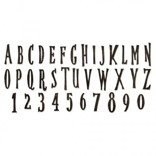 Bigz XL Die - Alphabet Die Handmade