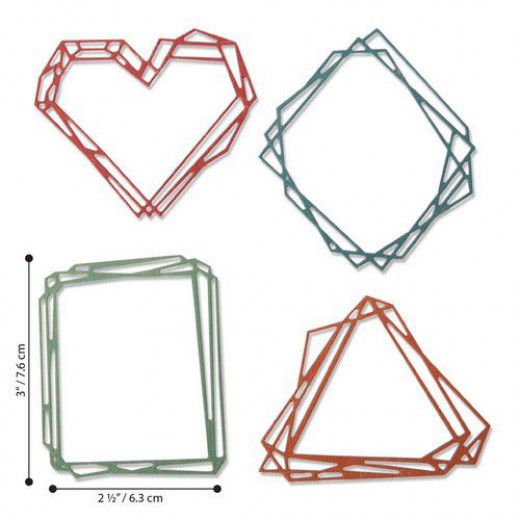 Thinlits Die Set - Geo Frames