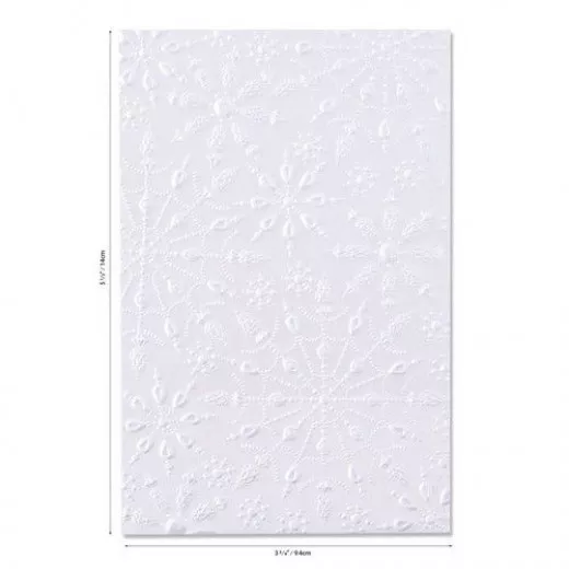 3D Embossing Folder - Jeweled Snowflakes