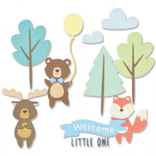 Thinlits Die Set - Woodland Baby Set