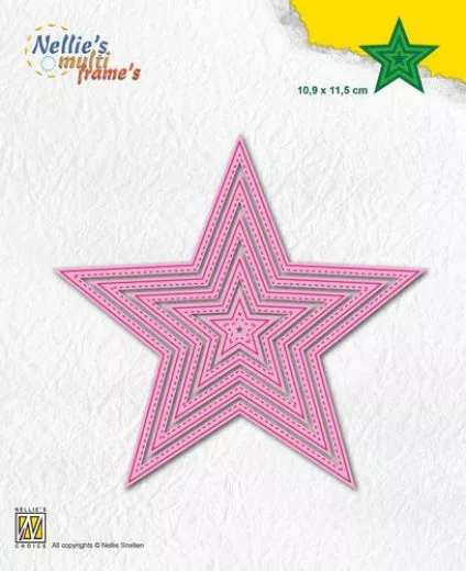 Multi Frame Die - 5-point stars