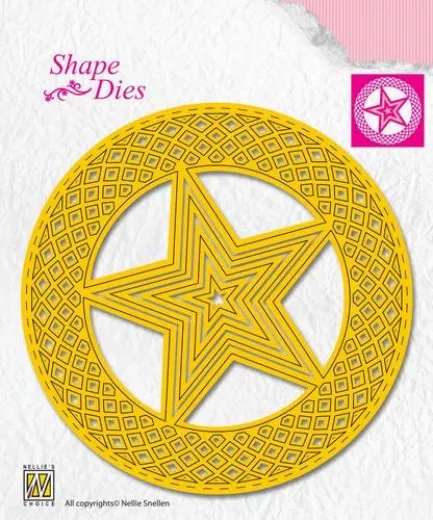 Shape Die - 5 Punktsterne im Kreis