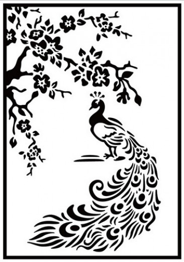 Embossing Folder - peacock