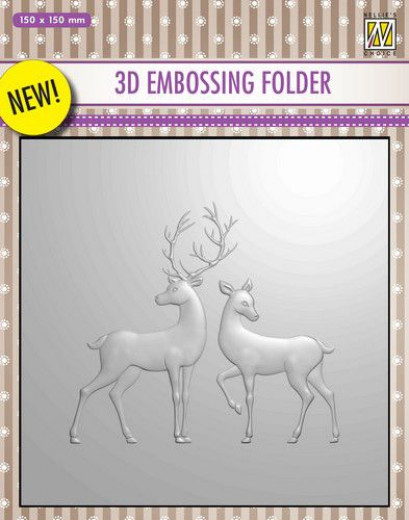 3D Embossing Folder - Rentier