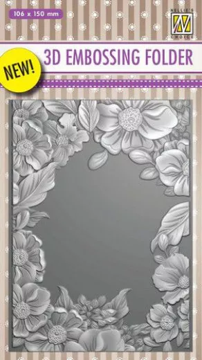 3D Embossing Folder - Blumenrahmen