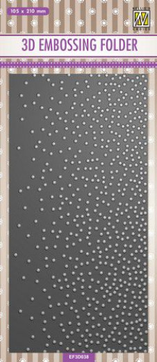 3D Embossing Folder - Slimline Schnee